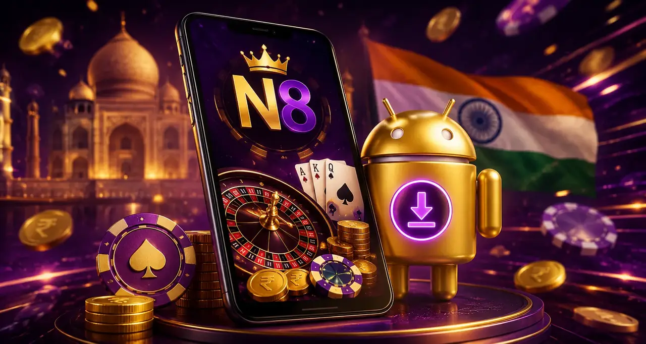 N8 Android app download and APK install steps on a phone (India)