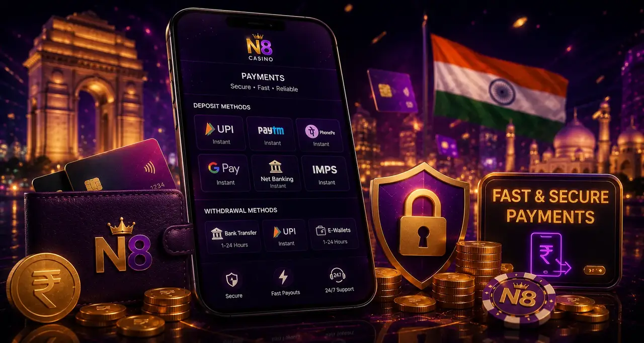 N8 mobile cashier in India: UPI, wallets, cards, and bank transfer